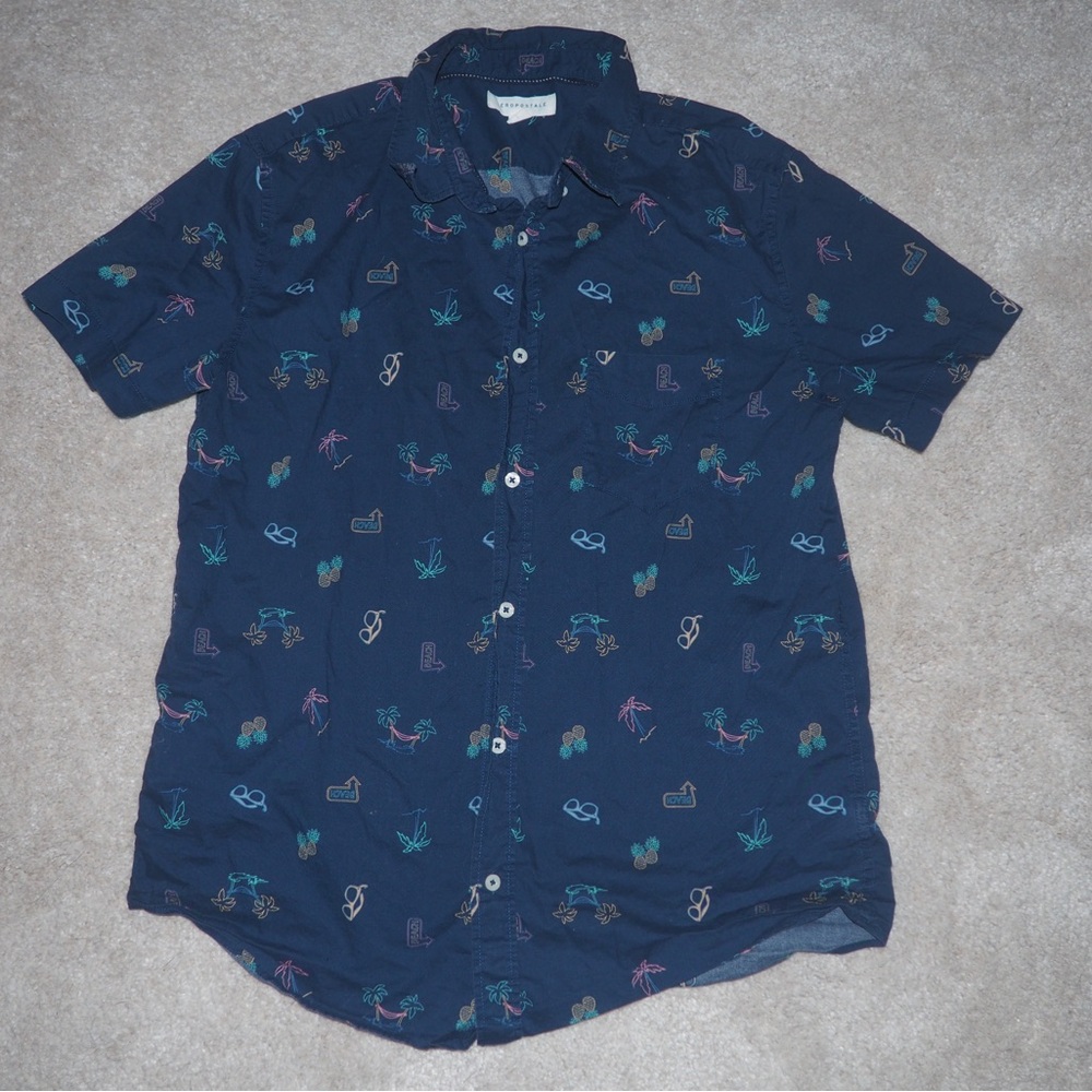 Blue Aeropostale Button Down Size Large